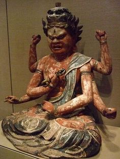 Risultati immagini per paint art ancient culture gods japan statue
